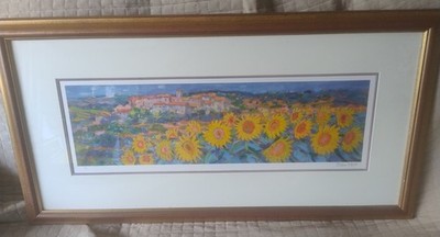SONNENBLUMEN, SIMAINE PROVENCE, LIMITED EDITION PRINT BY JOHN HOLT 299/500
