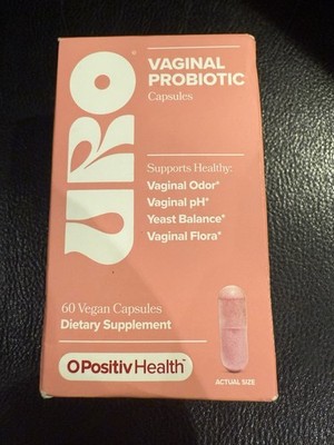 URO Vaginal Probiotics: Balance pH & Promote Odor-Free Vaginal Health, 60 Cap...