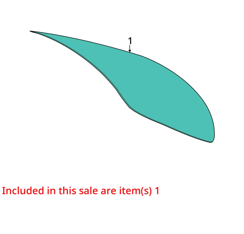 (LOCAL PICKUP ONLY) Back Glass 117 Type Fits 14-19 MERCEDES CLA-CLASS 6741840 - Image 3 of 4