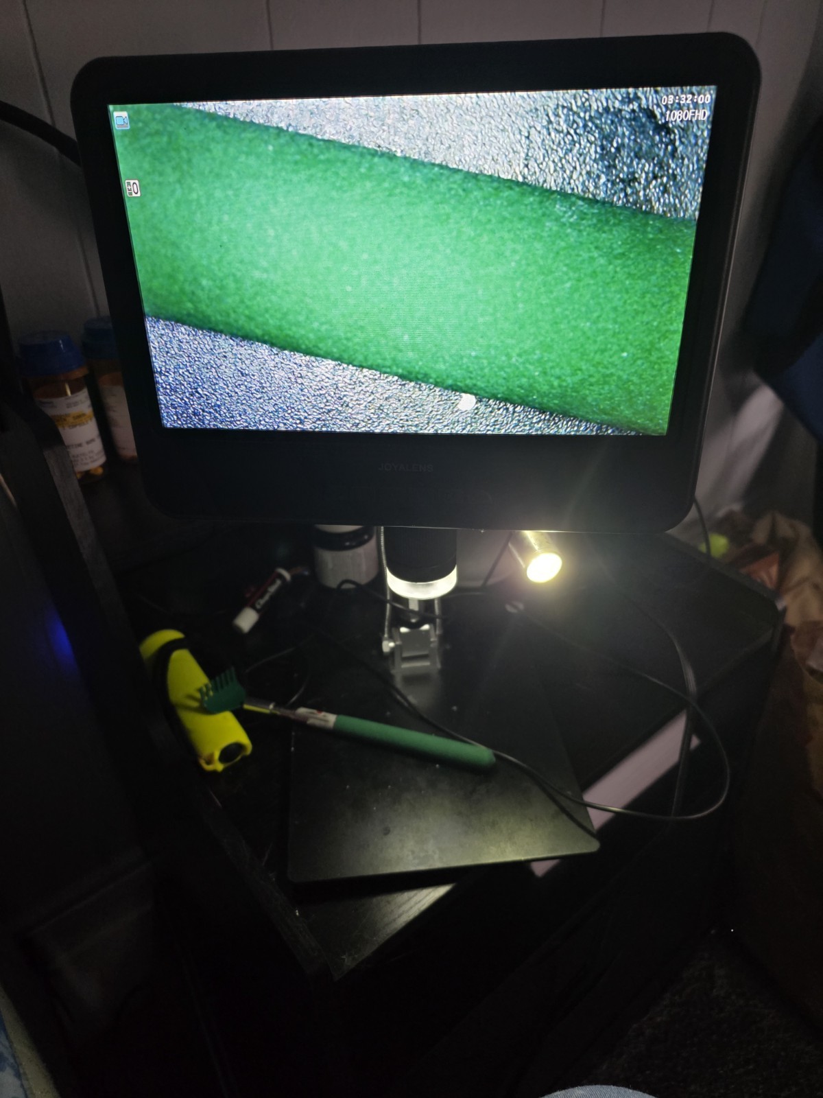 7 Inch Digital Electronics Microscope, Joyalens, With Lights And Sd Card