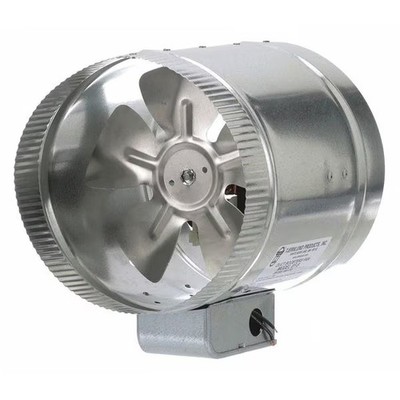 Tjernlund Products Axial Duct Booster,Galvanized Steel EF-8 Tjernlund Products