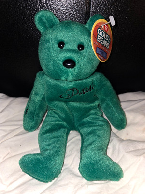 Paul Pierce Celtics Rookie Gold'n Bears vintage beanie bear NWT
