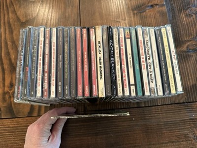 CD Lot 25 Rock Heavy Metal Hard Rock 80s 90s AC/DC Metallica Doors Stones ZZ Top