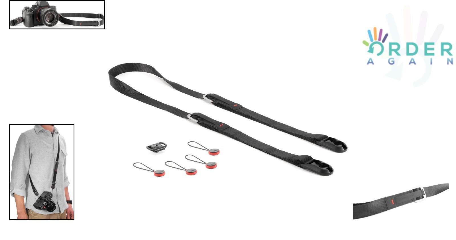 Leash Camera Strap Leather 33-57in Versatile Adjustable Neck Shoulder Tether