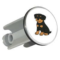 WaschbeckenstöPsel Rottweiler Rotti Comic Geschenkidee Rottweiler Geschenk PräSe