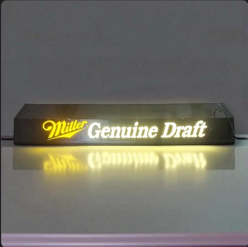 Vintage Miller Genuine Draft Beer Billiard Pool Table Hanging Light Lamp 48"