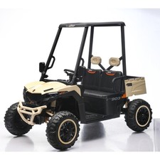 24v Kids Golf Cart 4wd 2-seater Ride On Car With Storage Trunk/Horn LED