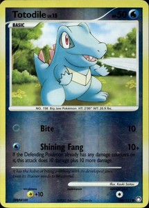 Totodile 106/123 Reverse Holo DP Mysterious Treasures Pokemon