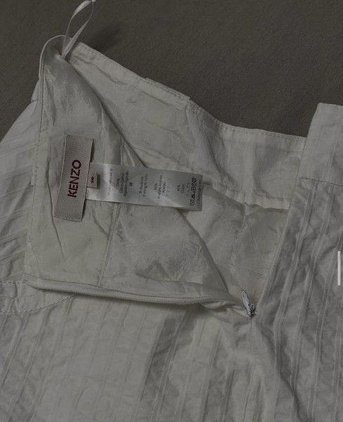 Women Kenzo Skirt White 36 / S / 44