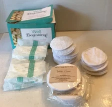 Nursing Pads Lot, 12 Lace top, 6 Flannel, 14 New Udder Cover, 39 New Well Pads