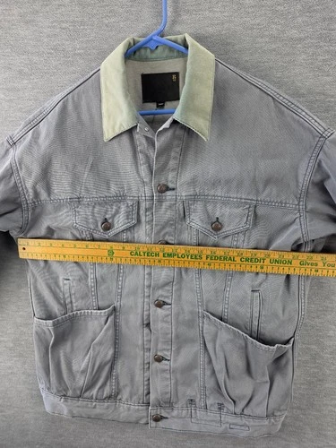 R13 Lacey Trucker Jacket Steel Blue Corduroy Collar Small image 8