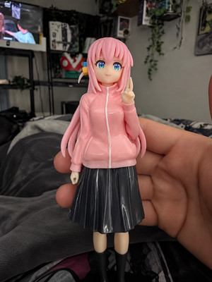 16CM Bocchi The Rock Gotoh Hitori Anime Figure Guitar Girl Model Desktop Decor