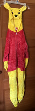 WINNIE THE POOH ONE PIECE SUIT/Costume/Pajama Plush, Size 120, Zippered