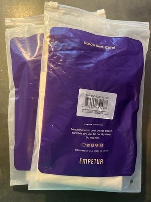 Shapermint Empetua Scoop Neck Cami Tank Top White Women's Size XL (Lot of 2) NEW