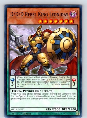 D/D/D Rebel King Leonidas Common 1st Edition MP23-EN277 LP