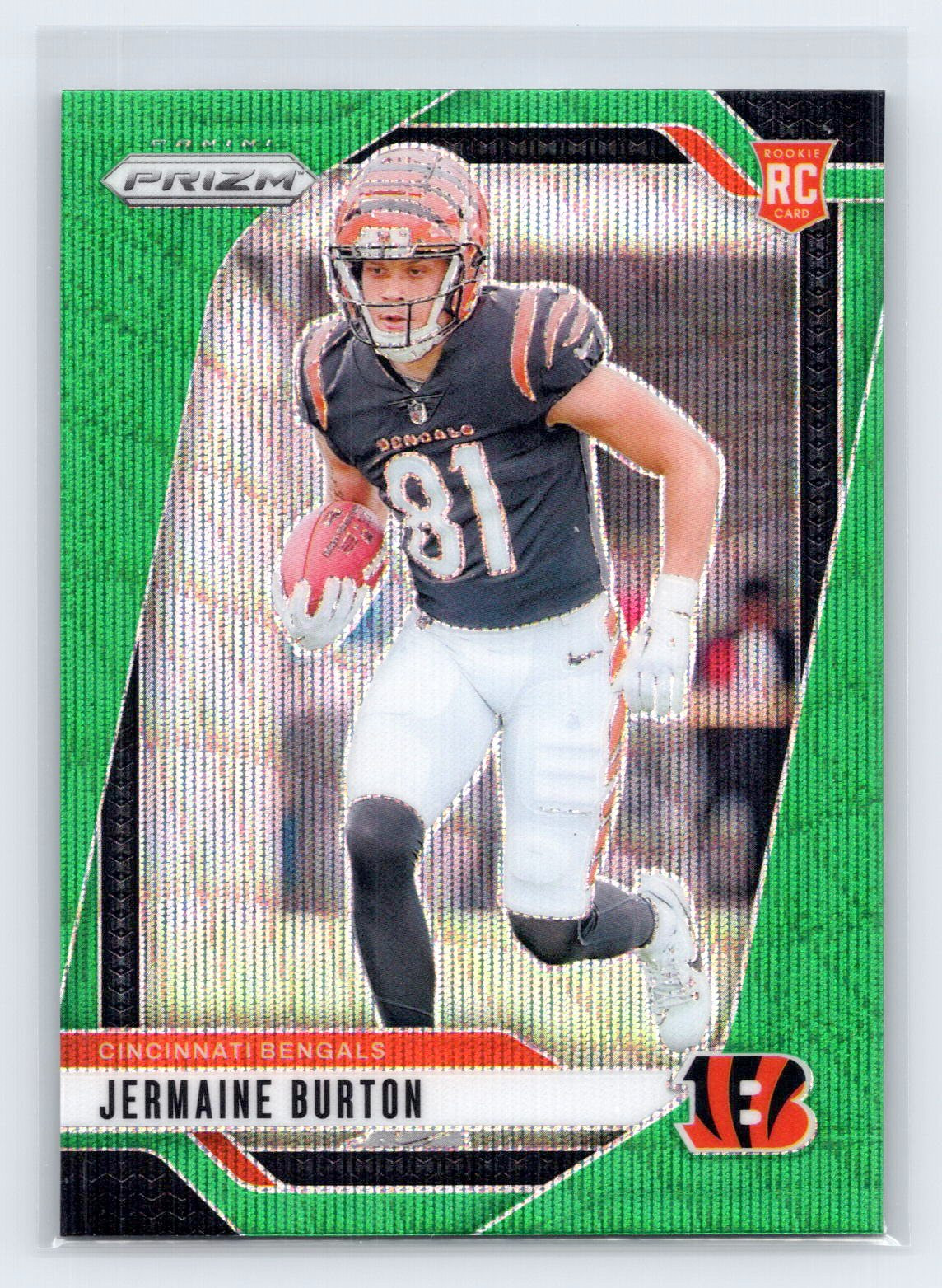 2024 Panini Prizm #350 Jermaine Burton Green Wave