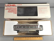 LIONEL O GAUGE 6-9575 ILLUMINATED PENN ALUMINUM THOMAS EDISON PASSENGER CAR, BOX