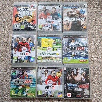 PS3 Sport Spiele Bundle x9 Sony Playstation FIFA WWE Fight Golf PES Football PAL