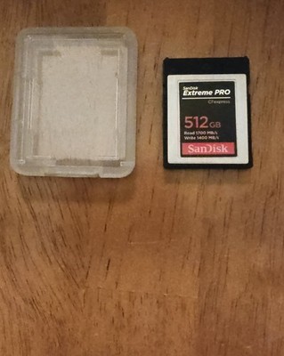 SanDisk 512GB Extreme PRO CFexpress Type B Memory Card With Case