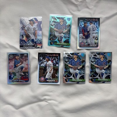 Shota Imanaga Card Lot, RC Refractor, Two cosmic SP's, Rainbow Foil