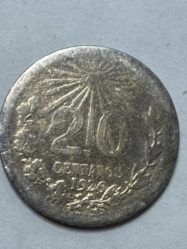 1926 Mexico 20 Centavos Silver — photo from another recent sale