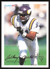 Anthony Carter, 1994 Fleer, #288, Minnesota Vikings,