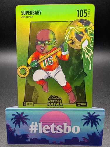 Bo Jackson Battle Arena SUPERBABY `Rafael Devers` Green Battlefoil Glow #GBF-115