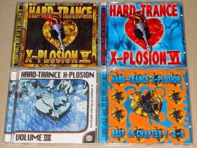 4x Hard-Trance X-Plosion V VI VII Best of 1-2-3 DJ Mellow-D Mix-CD|Auswahl 5 6 7
