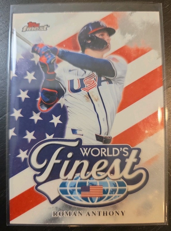 Roman Anthony 2026 Topps Finest World’s Finest USA World Baseball Classic