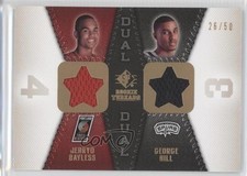 2008-09 SP Rookie Threads Dual Gold 26/50 Jerryd Bayless George Hill #RTD-BH 0f3