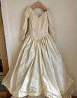 Vintage Sassi Holford Cream Wedding Dress 12