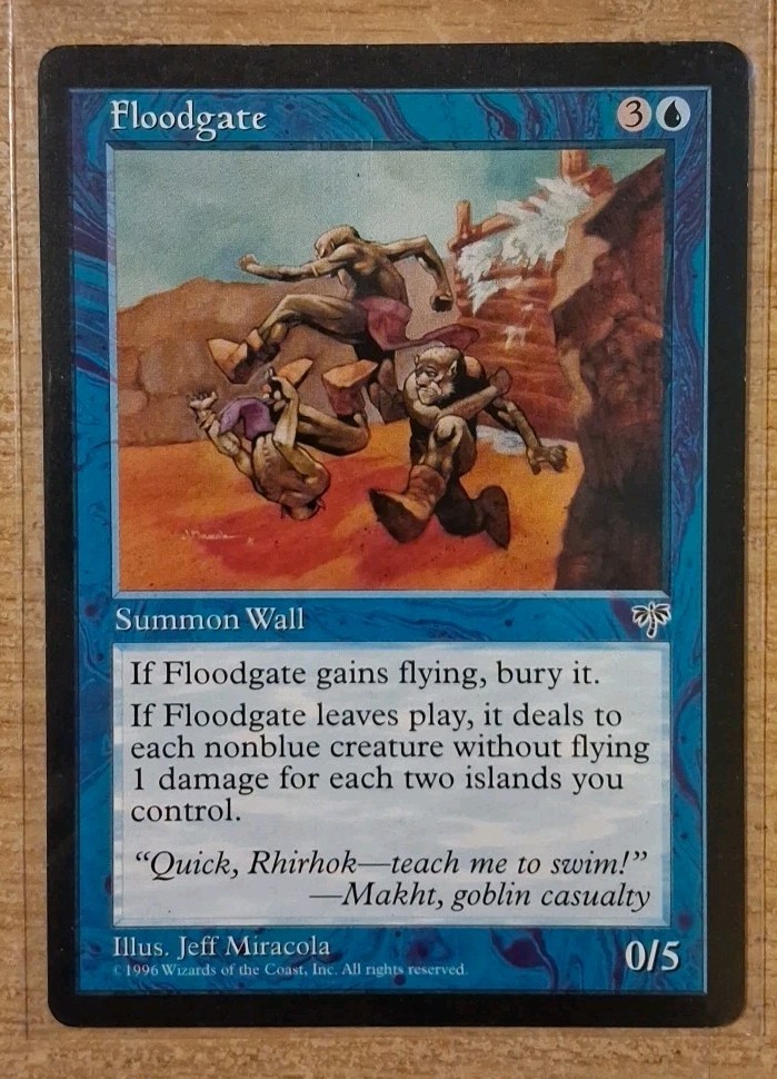 1996 MAGIC THE GATHERING MIRAGE FLOODGATE TD25 