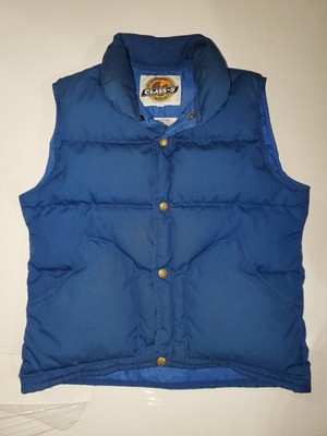 Class 5 Mountaineering Down Vest Marty McFly Vintage 1970s Blue Sz Small