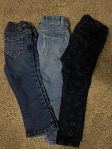 Girls Jeans Lot Size 2T & 3T – Toddler Denim Pants – Good Pre-Owned Condition