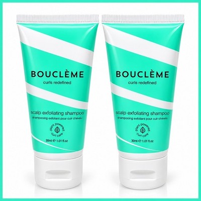2 X Boucleme Scalp Exfoliating Shampoo 1.01 fl oz 30 ml Travel Size New Curl