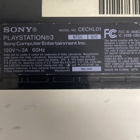 Sony PS3 PlayStation 3 80GB CECHL01 Console Only Tested Working