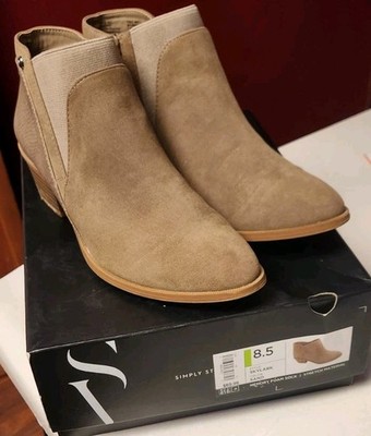Simply Vera Vera Wang Skylark Ankle Boots Booties Memory Foam Women's 8.5 In Box