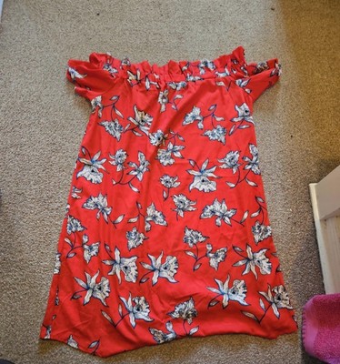 Floral Summer Off The Shoulder Dress Size 12, Summer Holidays,