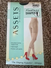 SPANX Assets by Sara Blakely Footless Shaper 125B Women's Size 6, Black NEW