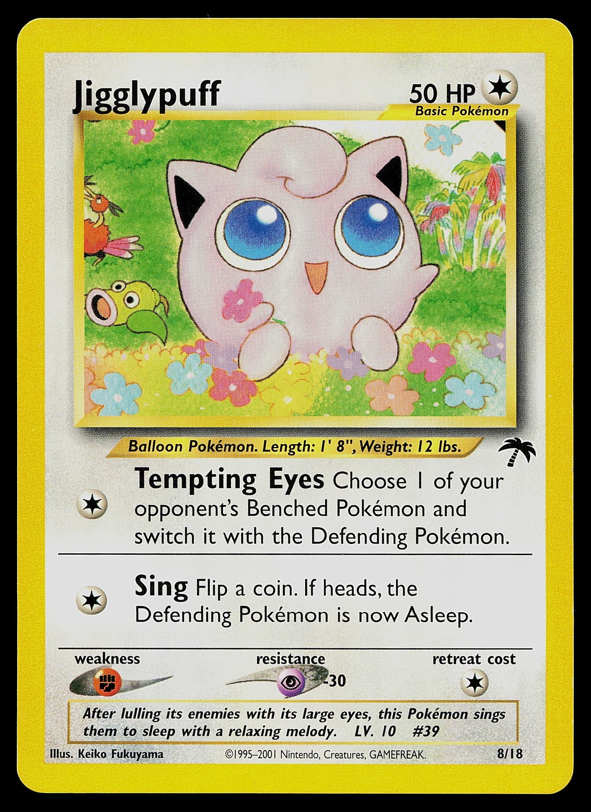 Pokemon Card - Jigglypuff Southern Islands 8/18 Promo