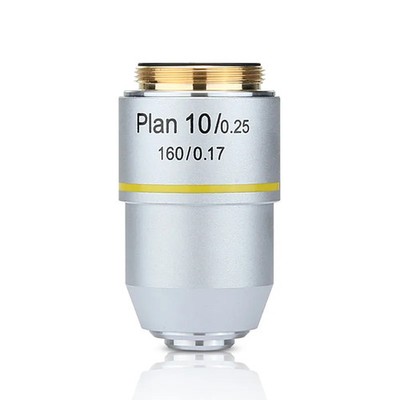 10X 195 Plan Achromatic Objective Lens RMS 20.2mm for Biological Microscope