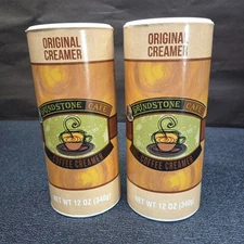 Lot of 2 Grindstone Cafe Original Powder Coffee Creamer, 12 oz Each