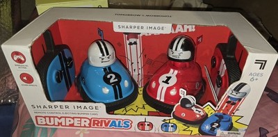 Sharper Image Bumper Rivals Remote Control RC Ejecting Bumper Cars Wireless NIB