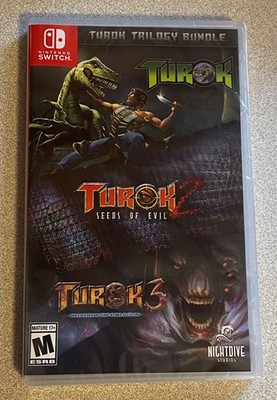 Turok Trilogy Bundle Switch New Sealed Nightdive AT67363C 810136673630