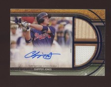 2025 Topps Museum Collection Purple Chipper Jones HOF Dual GU Relic AUTO 2/20