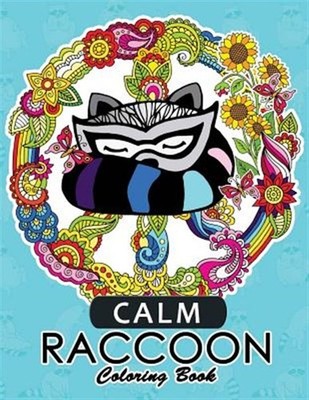 Calm Raccoon Coloring Book for Adults, Paperback by Tiny Cactus Publishing (C...