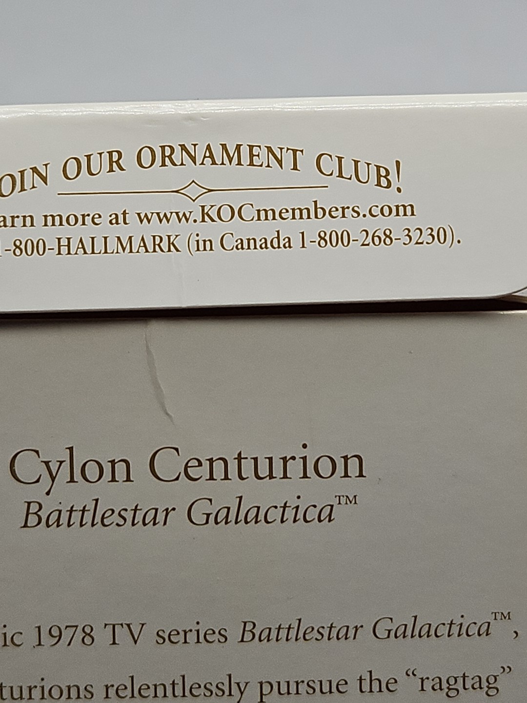 Hallmark Keepsake Cylon Centurion Battlestar Galactica