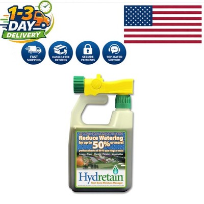 Hydretain Root Zone Moisture Manager   Eco-Friendly 32 Oz for Gardens & Lawns