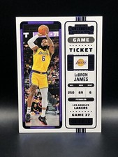 2022 Contenders Game Ticket Blue Lebron James /49 #36 Lakers