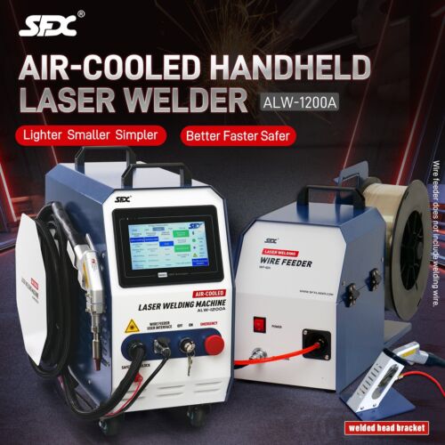 Saldatrice laser portatile raffreddata ad aria SFX 1200W con carrello di saldatura - Foto 2 di 18